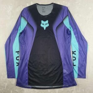 Fox Racing Flexair Long Sleeve Jersey Shirt Men's Large Black MTB Biking Cycling